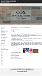 Mobile Screenshot of coxfuneralhomeonline.com